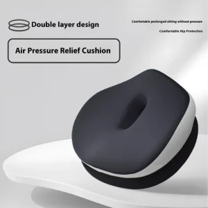 Memory Foam Lumbar Support Cushion Ergonomic Chair Seat Pad Ice Silk Fabric