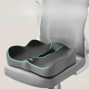 Memory Foam Seat Cushion Lumbar Support Ergonomic Back Support for Office Car