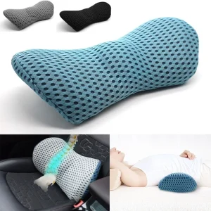 Breathable Memory Foam Cushion Bed Sleeping Pillow Car Seat Waist Lumbar Support